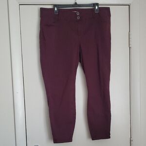 Torrid Burgundy Slim Fit Pants